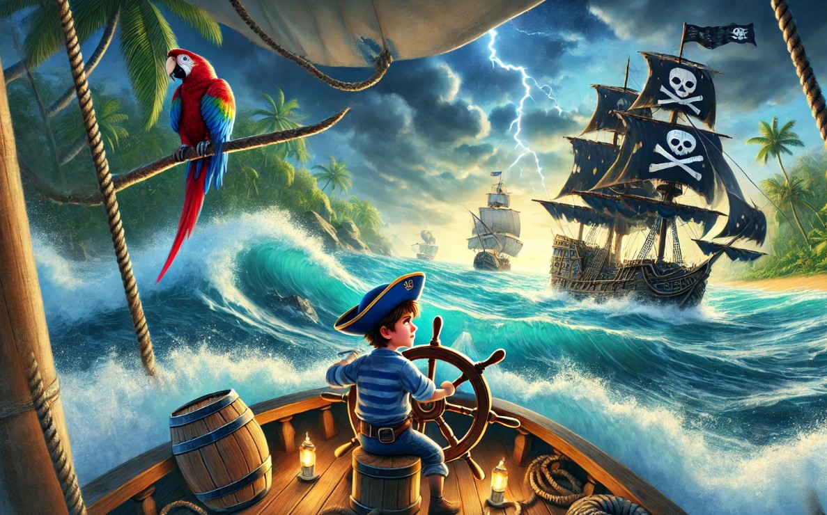 El Barco Valiente y los Piratas del Océano Tormentoso